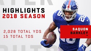 Saquon Barkleys FULL Rookie Highlights [upl. by Price914]