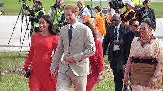 🇬🇧 Duke and Duchess of Sussex ❤️ Welcome to the Kingdom of Tonga 🇹🇴 [upl. by Ariday]