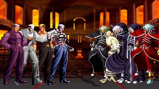 KOF Mugen Ryuji Yamazaki Team vs Boss Igniz Team [upl. by Ferreby]