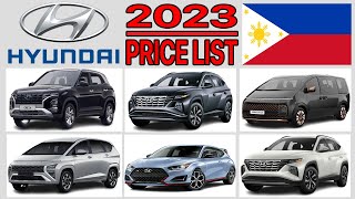 Hyundai Car Price List In The Philippines 2023 [upl. by Willms]