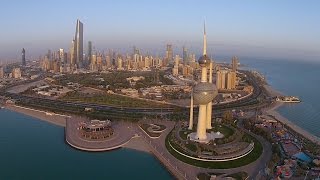 Kuwait City  Aerial Footage  تصوير جوي في مدينة الكويت [upl. by Arhoz]