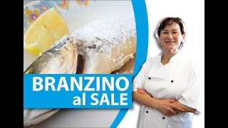 come fare il branzino al sale  La Cucina della Laura [upl. by Meares]