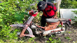 Restoring a Completely Destroyed Honda Motorcycle  Restoration Tools [upl. by Babcock]