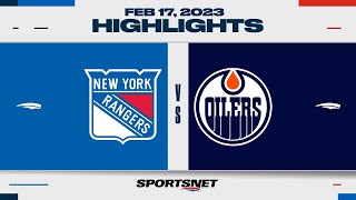 NHL Highlights  Rangers vs Oilers  February 17 2023 [upl. by Trojan]