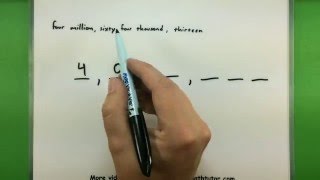 Basic Math  Writing the value of a number numerically [upl. by Dinse]