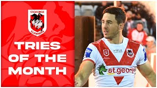 St George Illawarra Dragons Top Tries of June [upl. by Yzus]