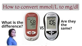 How to convert mmoll to mgdl blood sugar level [upl. by Kendal]