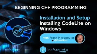 Lec 1 Installing CodeLite on Windows [upl. by Kiefer]