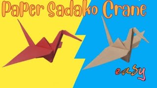 How To Make a Paper Crane  Origami Crane Easy  Step by Step Tutorial [upl. by Nois]