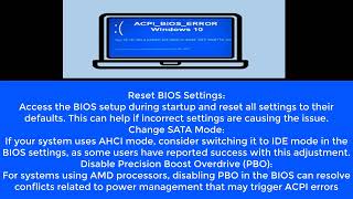 ACPI bios error [upl. by Mehs]