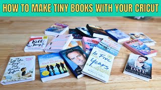 Make your own Mini books using Cricut  tiny book [upl. by Ahtaela]