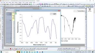 How to baseline correction and smoothing of FTIR data in Origin statistics origin gistutorial [upl. by Hsihsa669]