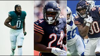 Chicago Bears 2024 RB Trio  nfl chicagobears bears football [upl. by Annekahs36]