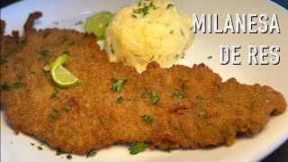 Milanesa de Res  Cocina Con Fujita [upl. by Neelyt17]