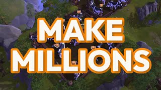 MAKE MILLIONS WITH COWS  Albion Online Farming Guide [upl. by Dittman]