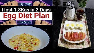 I Tried Egg Diet For 2 Days🥚l Shocking Results l Versatile Vicky l Quick Weight Loss In Just 2 Days [upl. by Eeclehc981]