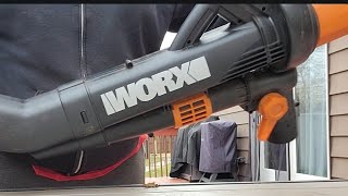 Worx Leaf Mulcher  Blower WG509 and Leaf Collection Accessory Review  1 Tool Day Sunday [upl. by Holton808]