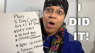 Amazing Weight Loss Results From A 5day Fasting Cycle🔥 [upl. by Zoes]