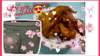 Rahsia Ayam Goreng Kunyit Cantik Dengan Air Fryer [upl. by Ahsuoj246]