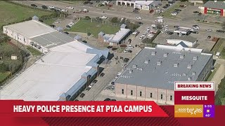 Mesquite TX Large police presence outside school [upl. by Quennie718]