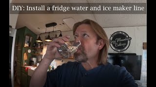 Connecting a Fridge WaterIceMaker Line to PolyPex plastic Pipe [upl. by Mlawsky]