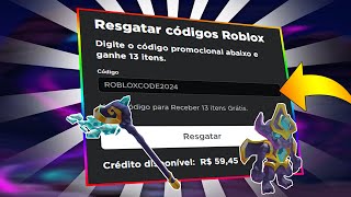 TODOS NOVOS CÓDIGOS NO ROBLOX 2024 PROMOCODE NO ROBLOX [upl. by Evonne]