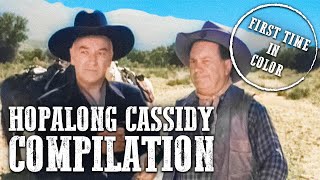 Hopalong Cassidy Compilation  COLORIZED  William Boyd  Western Series [upl. by Perceval]