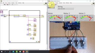 Comunicación ARDUINO y LabVIEW 7  Entradas Analogicas [upl. by Trilbi]