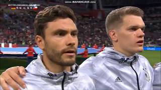 Anthem of Germany vs Chile Confederations Cup 2017 [upl. by Ahsaetal]