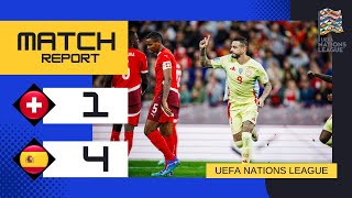 Switzerland 14 Spain  Thrilling Victory for Spain  202425 UEFA Nations League Highlights [upl. by Oniram749]