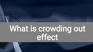 Crowding out effect in Hindi [upl. by Pansy455]