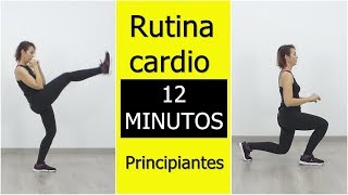 ⭐Rutina cardio para principiantes en casa 【12 minutos】 [upl. by Russom]