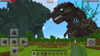 I Found GODZILLA MINUS ONE vs GODZILLA EARTH in Minecraft Pocket Edition [upl. by Nido]