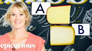 Cheese Expert Guesses More Cheap vs Expensive Cheeses  Price Points  Epicurious [upl. by Mulac274]