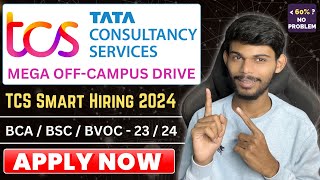 🌟 TCS Smart Hiring 2024 Is Back  Job With MCA  BCA amp BSC 🚀 [upl. by Martsen]