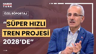 Süper Hızlı Tren Projesi ne zaman Ulaştırma ve Altyapı Bakanı Abdülkadir Uraloğlu yanıtladı [upl. by Asilanna]