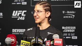 UFC 246 Roxanne Modafferi postfight interview [upl. by Eelyahs]