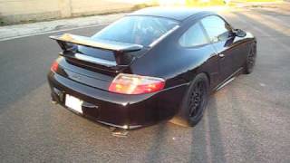 Porsche 996 GT3 exhaust system sound drive by with GMG World Challenge Sport Mufflers [upl. by Diraf]