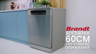 Brandt BDF54DXA 60CM Free Standing Dishwasher Unveiling Advanced Features and Specifications [upl. by Eemla]