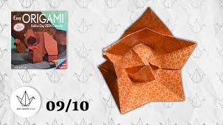 0910  FivePetal Flower  Easy ORIGAMI Calendar 2024 [upl. by Garbers]