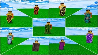 Minecraft 18 More Shields Addon For 119 ll Raiyons More Shields Addon [upl. by Konstanze]