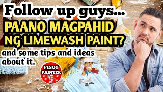 Paano magpahid ng LIMEWASH paint and some tips and ideas about it [upl. by Anafetse981]