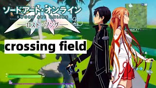 sword art online  SAO opening 1  crossing field  fortnite music blocks creation [upl. by Aniuqal]