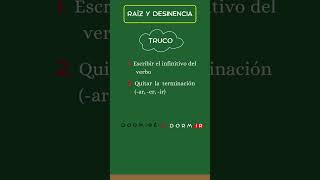 SEPARAR la RAÍZ y la DESINENCIA TRUCAZO 😲✅ [upl. by Innig]