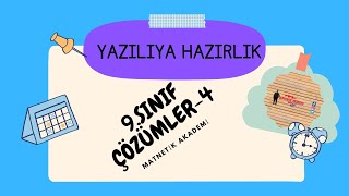 9SINIF YAZILIYA HAZIRLIK SORU ÇÖZÜMLERİ4 [upl. by Pinter911]