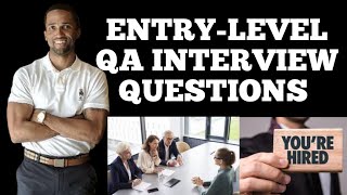 QA Interview Questions Entry Level [upl. by Akemot]