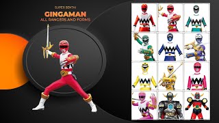 Gingaman All Rangers and Form [upl. by Ettennej]