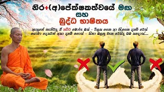 නිරඅපේක්ෂකත්වයේ මඟ සහ බුද්ධ භාෂිතය [upl. by Enilec555]