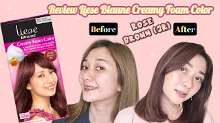 REVIEW LIESE BLAUNE CREAMY FOAM COLOR ROSE BROWN 3R [upl. by Notlem]