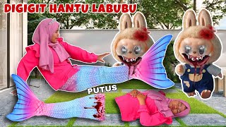 GAWAT 😱 PUTRI DUYUNG DIGIGIT BONEKA LABUBU SAMPE EKORNYA PUTUS  CHIKAKU FAMILY [upl. by Allerym]